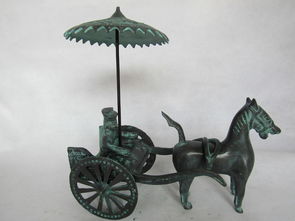 龙鼎青铜器马拉车工艺品 再现“天子驾六”的收藏雅趣